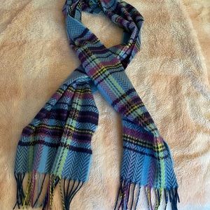Softer than Cashmere Blue/Purple/Yellow Scarf